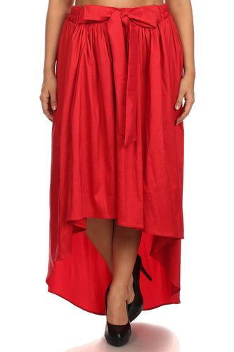 Holiday Red Maxi Skirt