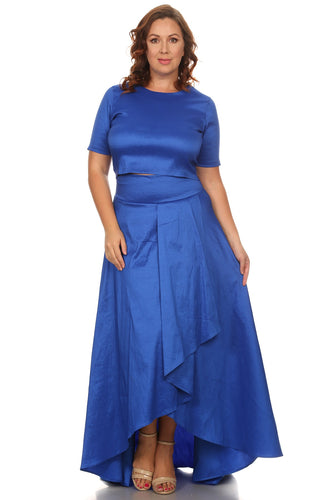 Royalty Royal Blue  Skirt Set