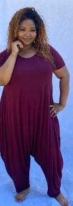 Short Sleeve  Over Sized Romper