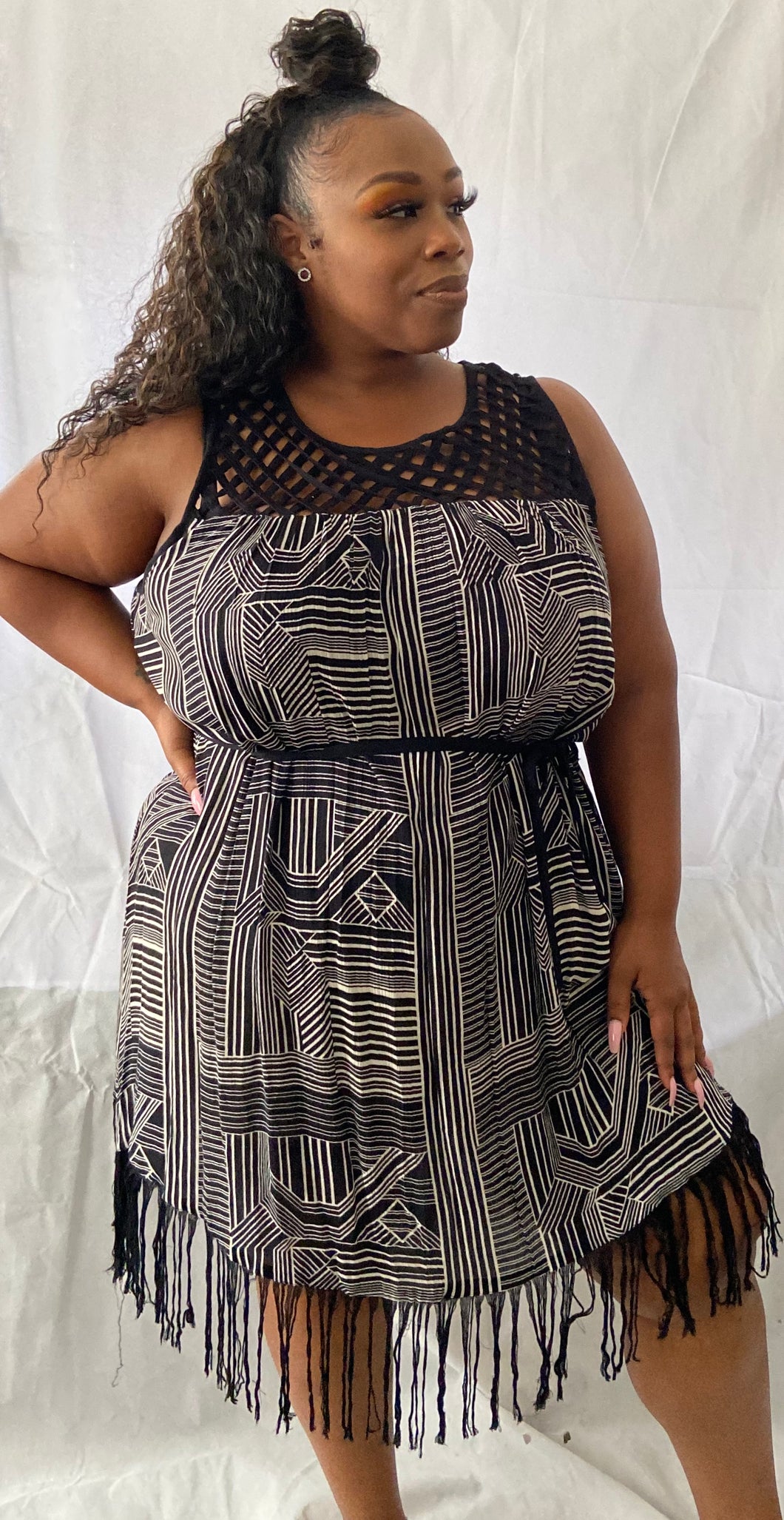 Casual Dress with tassels
