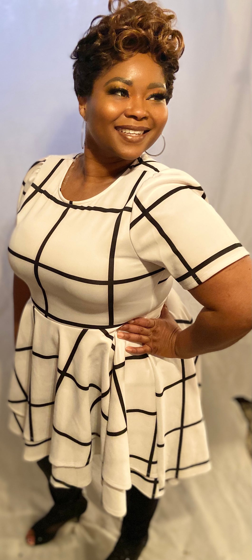Short Sleeve Hi-Low Dress/ Shirt