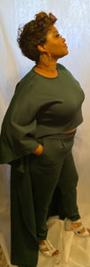 Holiday Wear Two Piece Pant Suit